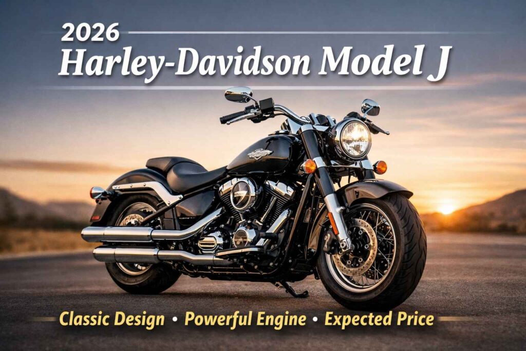 2026 Harley-Davidson Model J classic cruiser motorcycle with heritage design