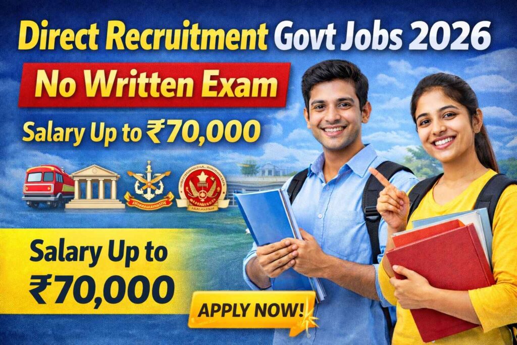 Direct Recruitment Govt Jobs 2026