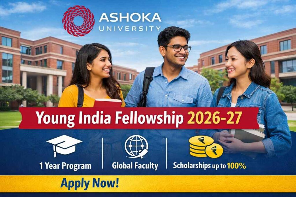 Ashoka University Young India Fellowship 2026-27 scholarship program overview for graduates