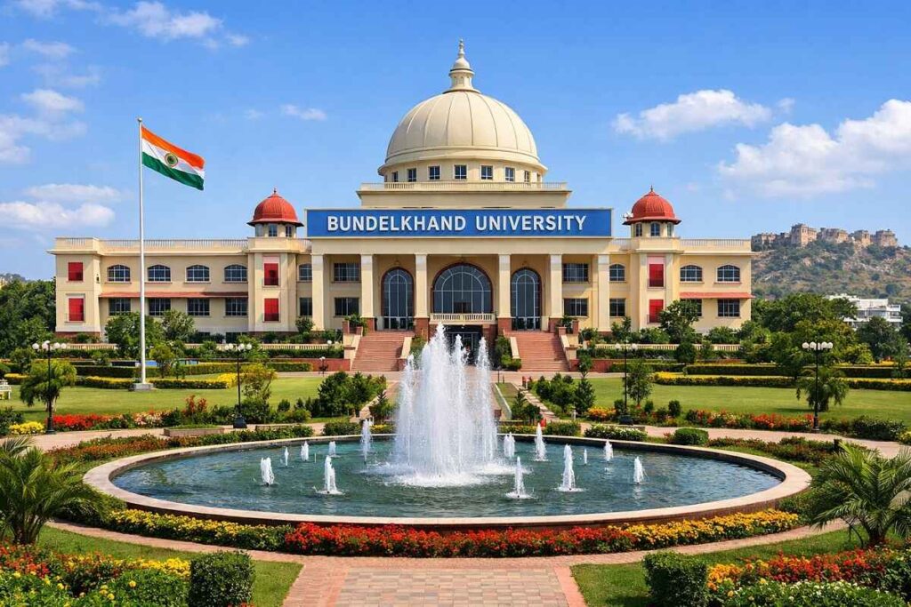 Bundelkhand University Jhansi campus main building Uttar Pradesh