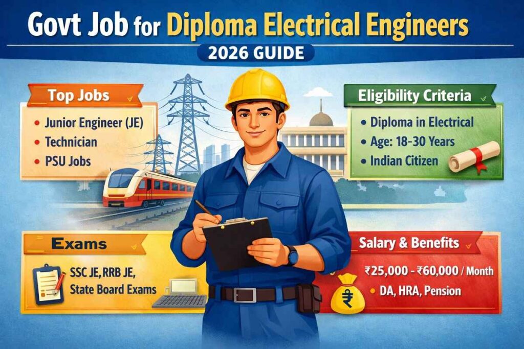 govt job for diploma electrical engineers opportunities, salary, exams and eligibility guide 2026