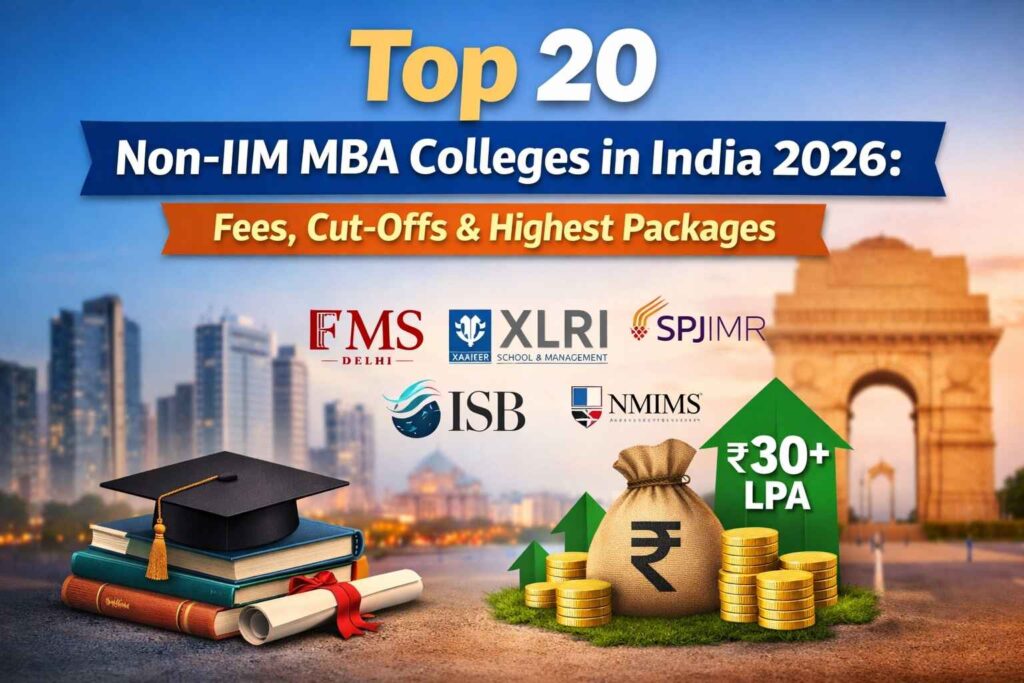 Top non-IIM MBA colleges in India 2026 with highest packages ROI comparison FMS XLRI SPJIMR NMIMS fees and placements
